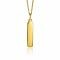 ZINZI Sterling Silver Pendant 14K Yellow Gold Plated 32mm