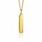 ZINZI Sterling Silver Pendant 14K Yellow Gold Plated 32mm