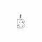 ZINZI Sterling Silver Letter Pendant B