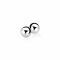 6mm ZINZI Sterling Silver Stud Earrings Bead ZIO808