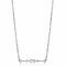 ZINZI Sterling Silver Necklace Bar with White Zirconias in Different Shapes 45cm ZIC2044