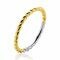 ZINZI Gold Plated Sterling Silver Ring Twisted Design ZIR2247