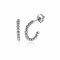 11mm ZINZI Sterling Silver Stud Earrings Hoop Beads ZIO2176