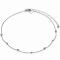 ZINZI Sterling Silver Choker Curb Chain Beads 32+10cm ZICHOK987