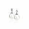 12mm ZINZI Sterling Silver Earrings Pendants Pearl White ZICH305W (excl. hoop earrings)