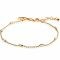 ZINZI Gold Plated Sterling Silver Fantasy Bracelet Oval 16,5-20cm ZIA1655G