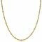 ZINZI Sterling Silver Necklace 14K Yellow Gold Plated 45cm Curb Chain ZIC2157G