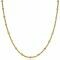 ZINZI Sterling Silver Necklace 14K Yellow Gold Plated 45cm Curb Chain ZIC2157G