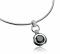 ZINZI Sterling Silver Round Pendant Black ZIH458