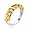 ZINZI Gold Plated Sterling Silver Ring Curb Chain width 5,5mm ZIR2225