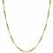 ZINZI Sterling Silver Necklace 14K Yellow Gold Plated Beads 45cm ZIC2182G