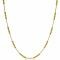 ZINZI Sterling Silver Necklace 14K Yellow Gold Plated Beads 45cm ZIC2182G