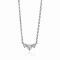 ZINZI Sterling Silver Chain Necklace Zirconia