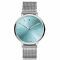 ZINZI Retro Watch Blue-Green Dial Stainless Steel Case and Mesh Strap 38mm  ZIW411M