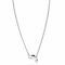 ZINZI Sterling Silver Curb Chain Necklace with Trendy Lock as Clasp 3.8mm width 43cm ZIC2411