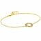 ZINZI gold plated silver bracelet with open circle 12mm set with rainbow stones 17-20cm ZIA2170
