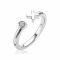 ZINZI Sterling Silver Open Ring XO ZIR1821