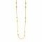 ZINZI zilveren fantasie ketting geel verguld 45cm ZIC1910G