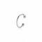 12,5mm ZINZI Sterling Silver Ear Cuff Twisted Tube (price per piece) ZIO-CUFF3