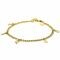 ZINZI Sterling Silver Curb Chain Bracelet 14K Yellow Gold Plated