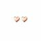 6mm ZINZI Rose Gold Plated Sterling Silver Stud Earrings Heart ZIO1378R