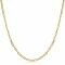 ZINZI zilveren ketting 45cm in 14K geel verguld met paperclip schakels en baguette witte zirconia's ZIC1993G