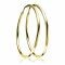 45mm ZINZI Gold Plated Sterling Silver Hoop Earrings 45x2mm ZIO436G