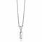 ZINZI Sterling Silver Necklace Square  and Rectangular Baguette White Zirconia 45cm ZIC2056