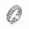 ZINZI Sterling Silver Ring Curb Chain Shiny width 6,5mm ZIR1100S