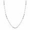 ZINZI Sterling Silver Coffee Bean Chain Necklace Combined with Long Oval Chains 45cm ZIC2467