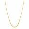 ZINZI Gold Plated Sterling Silver Necklace with Curb Chains in Different Sizes Combined with 3 Rectangular Baguette Cut Zirconias 42-45cm ZIC2410