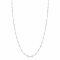ZINZI Sterling Silver Snake Chain Necklace with Square Cut Chains and 40 Refined Shiny Beads (2,5mm width) 43-45cm ZIC2471