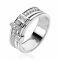 ZINZI Sterling Silver Multi-look Ring width 8mm ZIR2012