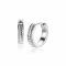 13mm ZINZI Sterling Silver Hoop Earrings Twist Design ZIO2395