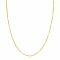 ZINZI Gold Plated Sterling Silver Curb Necklace 45cm with Bars 1.6mm width ZIC2366G