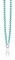 ZINZI collier turkoois met slot 45cm