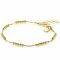 ZINZI Gold Plated Sterling Silver Chain Bracelet with Beads ZIA2182G