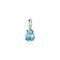 ZINZI Sterling Silver Pendant Drop Turquoise ZIH2070T