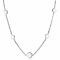 ZINZI Sterling Silver Necklace 45cm Curb Chains Round plaatjes ZIC2158