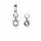 ZINZI Sterling Silver Earrings Pendants Coin and Open Circle White ZICH1769 (excl. hoop earrings)