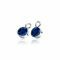 ZINZI Sterling Silver Earrings Pendants Dark Blue ZICH186DB (excl. hoop earrings)