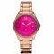 ZINZI Watch Pink Dial and Rose Golden Band White