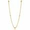 ZINZI Sterling Silver Curb Chain Necklace 14K Yellow Gold Plated