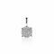 ZINZI Sterling Silver Pendant Round White ZIH2074