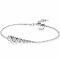 ZINZI Sterling Silver Bracelet Round Settings with White Zirconias  ZIA2053