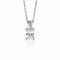 14mm ZINZI Sterling Silver Pendant Rectangular White Zirconia and Luxurious Bail ZIH2392 (excl. necklace)