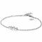 ZINZI Sterling Silver Chain Bracelet Round Zirconia 18-20cm ZIA2136