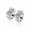 18mm ZINZI Sterling Silver Hoop Earrings White Zirconias 18x8mm ZIO2012