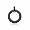 ZINZI Sterling Silver Round Pendant Black ZIH881Z