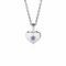 JUNE Pendant 12mm Sterling Silver Heart Birthstone Light Amethyst Zirconia (excl. necklace)